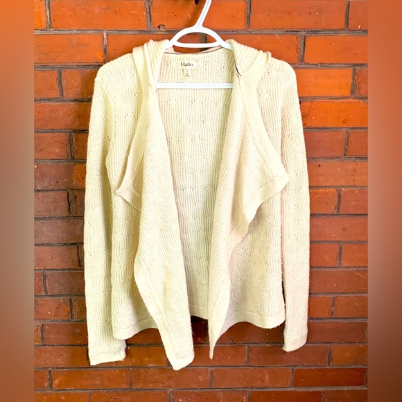Hatley open front cardigan. Size small, cream. - Picture 1 of 3